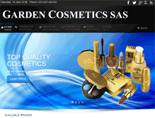 Tablet Screenshot of gardencosmetics.com